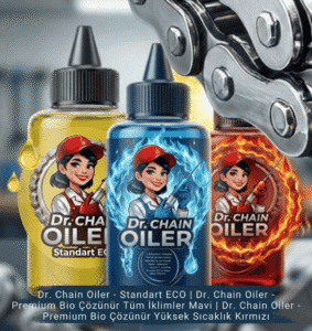 Dr. Chain Oiler Otomatik Zincir Yağlama Sistemi - Tüm yağları gösterir