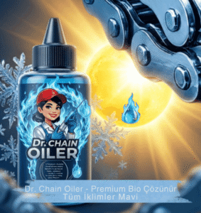 Dr. Chain Oiler otomatik zincir yağlama sistemi premium mavi yağ ürünü