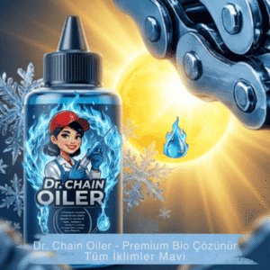 Dr. Chain Oiler otomatik zincir yağlama sistemi premium mavi yağ ürünü