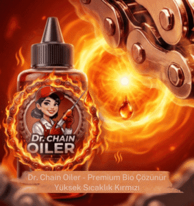 Dr. Chain Oiler otomatik zincir yağlama sistemi premium bio çözünür high temp kırmızı yağı ürünü